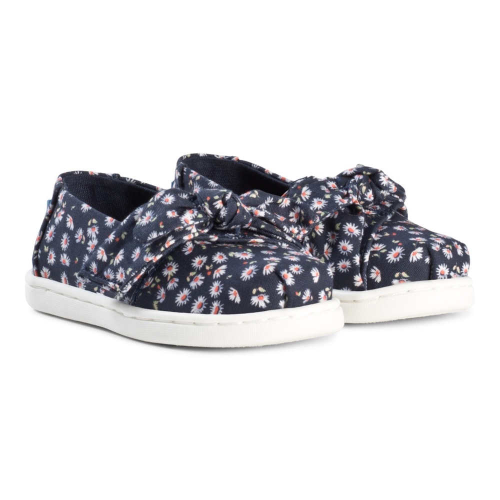 NEW: Toms Youth Classic Navy Ditzy Daisy Bow 10011443